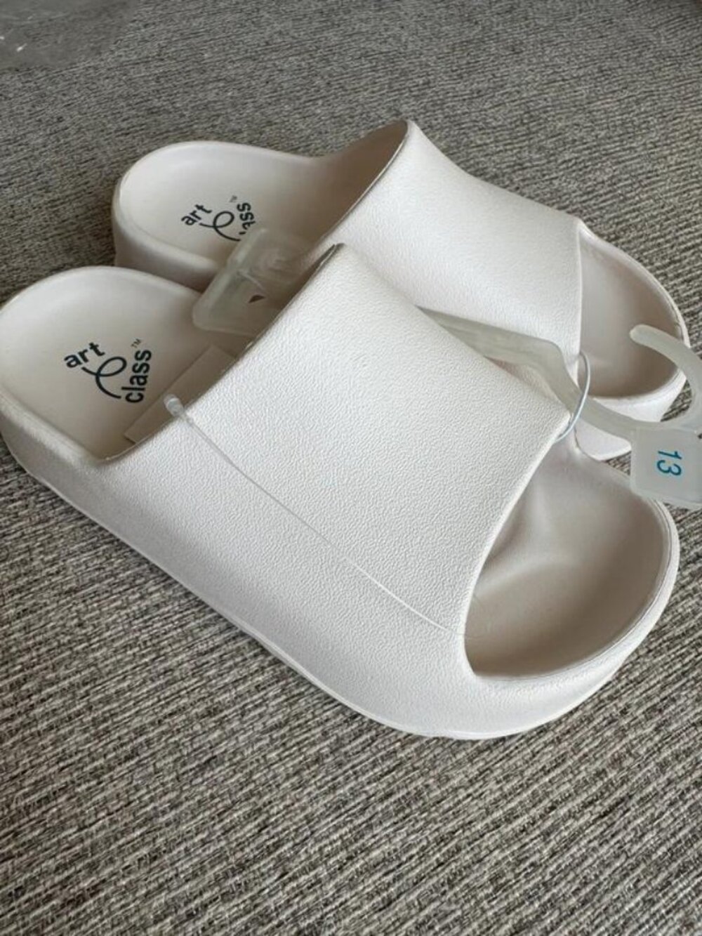Art Class Girls Cream Colored Clogs Slides